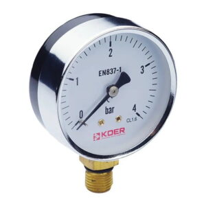 Манометр радиальный Koer KM.610R 1/4" 4 бар 63мм (KR0203)