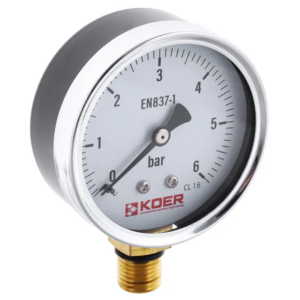 Манометр радиальный Koer KM.610R 1/4" 6 бар 63мм (KR0204)