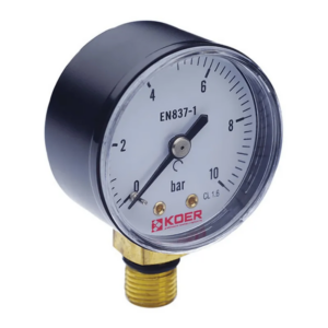 Манометр радиальный Koer KM.502R 1/4" 10 бар 50мм (KR0209)
