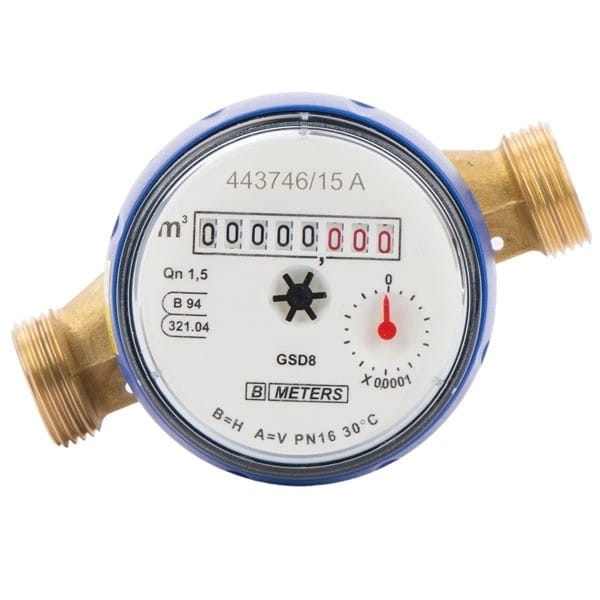 PDLP-8MA00F12CSCMV0_0 Счетчик для холодной воды B-Meters GSD8-RFM MID 1/2" (8MA00F12CSCMV0)