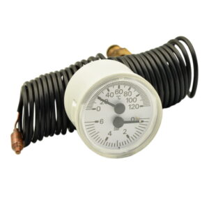 Термоманометр капиллярный Cewal TI 42 P биметаллический 6 бар 120°C (91392108)