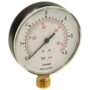Манометр радиальный Cewal M 100 RM 1/2" 6 бар 100мм (91413310)