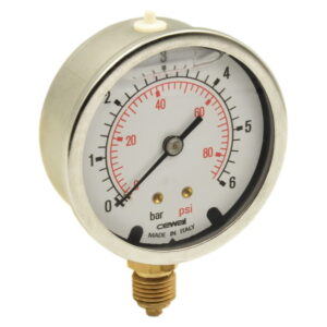 Манометр радиальный Cewal MG 63 MA глицериновый 1/4" 6 бар 63мм (91492010)