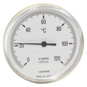 Термометр аксиальный Cewal PST 100 VI 1/2" биметалический, пластик (91629050)