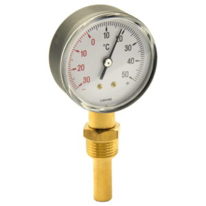 Термометр радиальный Cewal RD 63 VI 1/2" биметалический, пластик (91646050)