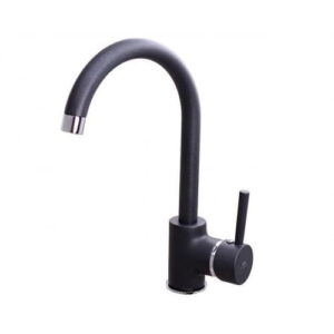 Кухонный смеситель Rubineta Ultra 33 BK однорычажный, антрацит матовый