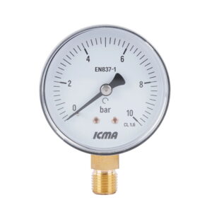 Манометр радиальный Icma 1/4" 10 бар 63мм (91244AB10)