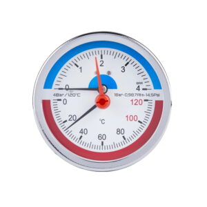 Термоманометр аксиальный Thermo Alliance Standart биметаллический 1/2" 4 бар 120°C (SD1734B)