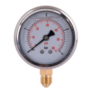 Манометр радиальный Thermo Alliance Forte глицериновый 1/4" 4 бар 63мм (TAF170G4B)