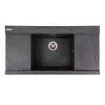 Гранітна мийка Valeso Atlas 960х510 врізна, прямокутна, матова графіт