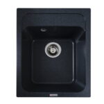 Гранітна мийка Valeso Korrado 400х500 врізна, прямокутна, матова антрацит