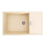 Гранітна мийка Valeso Diamond 860х500 врізна, прямокутна, матова пісок