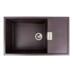 Гранітна мийка Valeso Diamond 860х500 врізна, прямокутна, матова гренадін