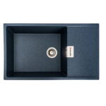 Гранітна мийка Valeso Diamond 860х500 врізна, прямокутна, матова антрацит