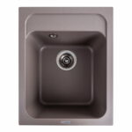 Гранітна мийка Valeso Korrado 400х500 врізна, прямокутна, матова дюна