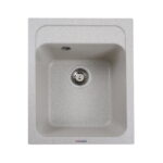 Гранітна мийка Valeso Korrado 400х500 врізна, прямокутна, матова топаз