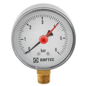 Манометр радиальный Raftec 1/4" 6 бар 63мм