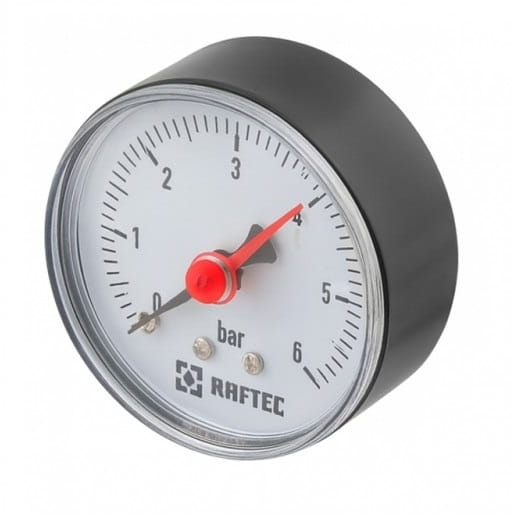 SW-108789_0 Манометр аксиальный Raftec 1/4" 6 бар 63мм