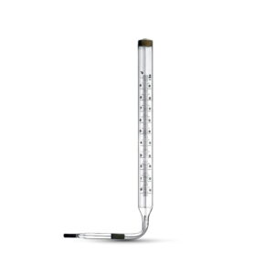 Термометр Стеклоприбор ТТЖ-М угловой, стекло (D140, 0...+50°C)