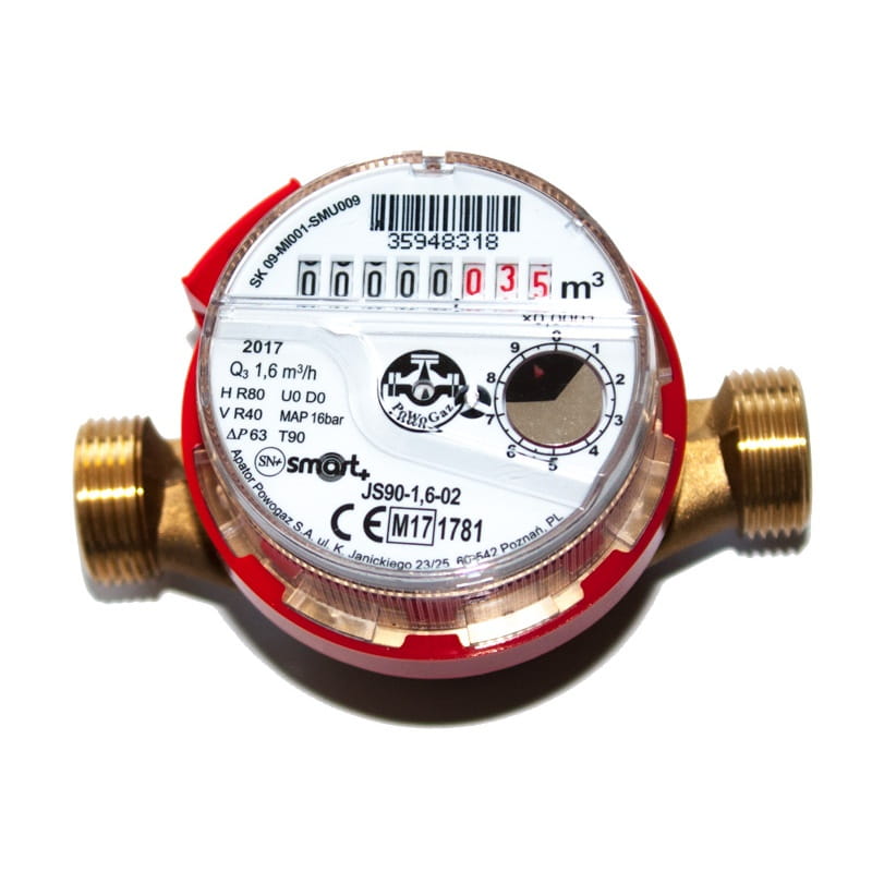 TAR-000018679 Счетчик для горячей воды PoWoGaz JS-90-1,6 1/2"