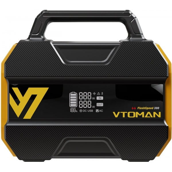 TDB-900596_0 Портативная зарядная станция Vtoman FlashSpeed 300 Вт LiFePO4 с LED-дисплеем