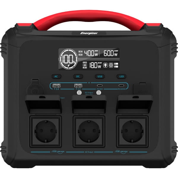 TDB-901556_0 Портативная зарядная станция Energizer 1200 Вт LMFP с дисплеем (PPS1100W2F)