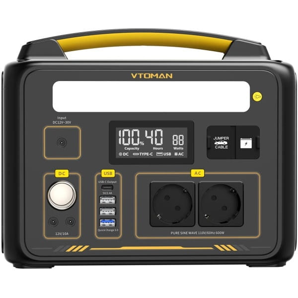 TDB-Jump 600X_0 Портативная зарядная станция Vtoman Jump 600 Вт LiFePO4 с LED-дисплеем