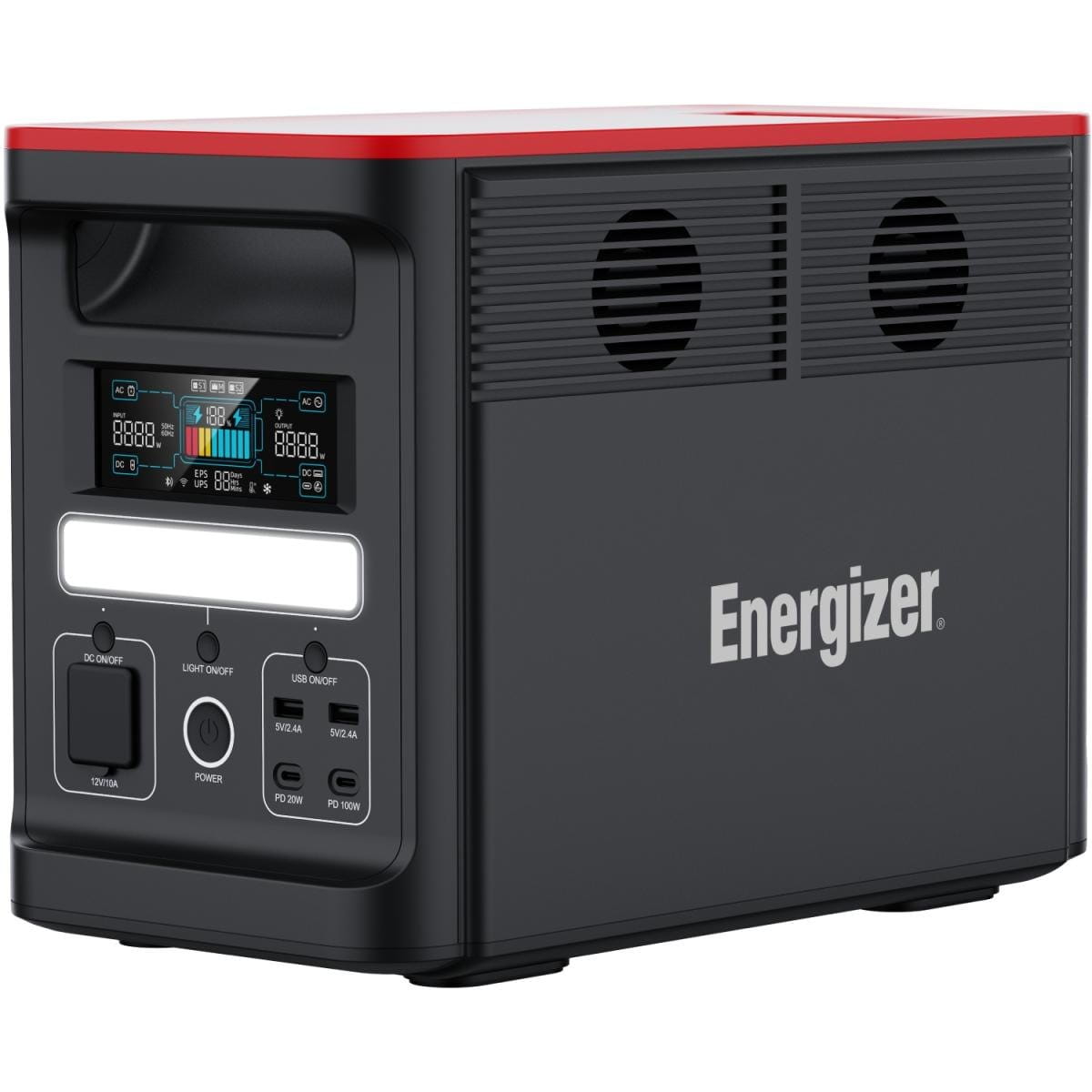 TDB-PPS1500W2F_0 Портативная зарядная станция Energizer 1500 Вт LiFePo4 с дисплеем (PPS1500W2F)