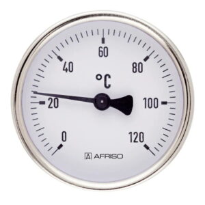 Термометр аксиальный Afriso ATh 1/2" биметалический, сталь (63821)