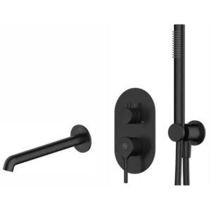 Смеситель скрытого монтажа Armaform Silvia для душа, с термостатом, черный