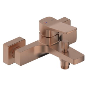 Смеситель для ванны KFA Armatura Malaga однорычажный, брашированное розовое золото