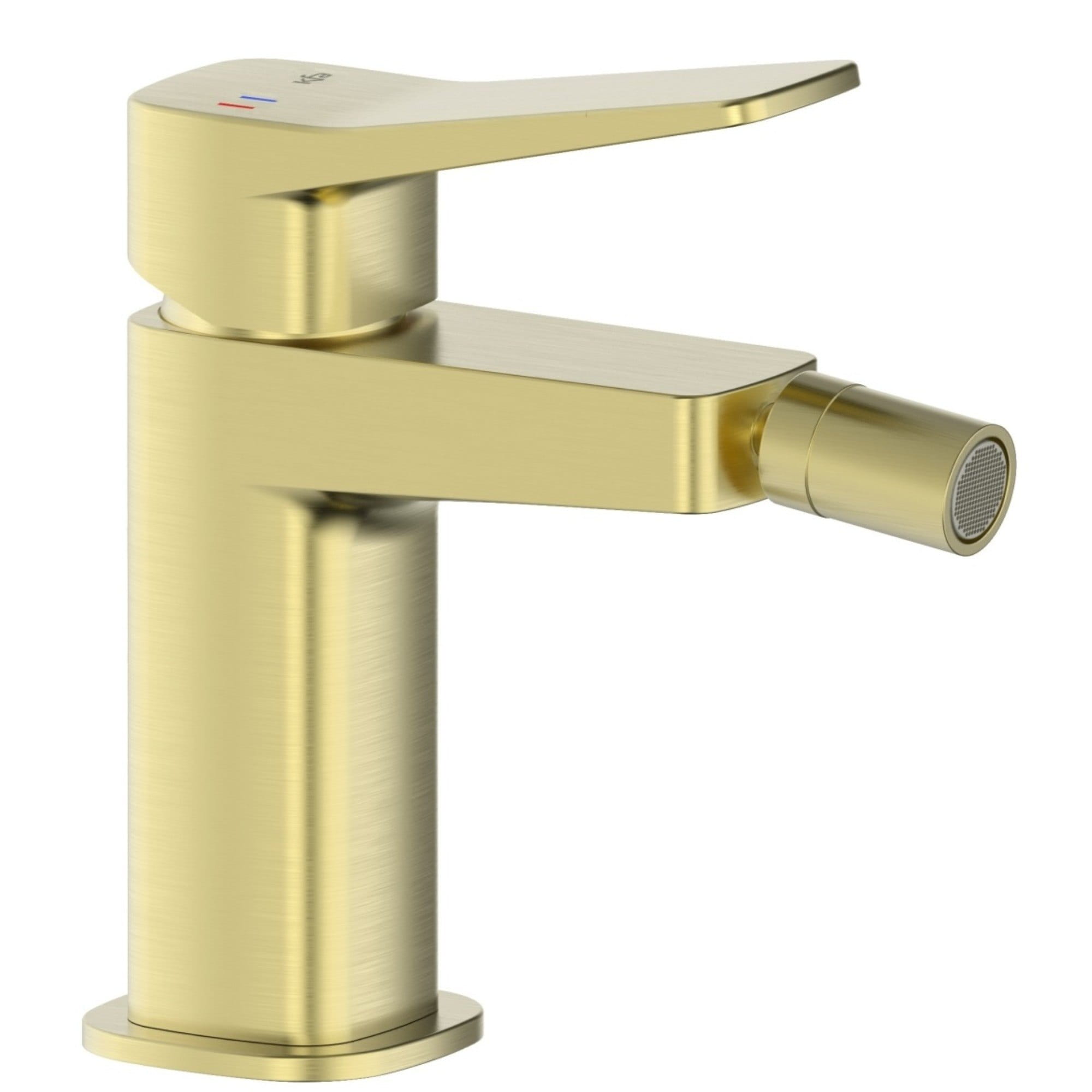 TP-4527-015-31 Смеситель для биде KFA Armatura Malaga однорычажный, золото брашированное + донный клапан Click-Clack