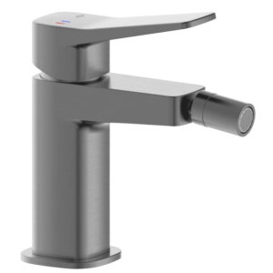 Смеситель для биде KFA Armatura Malaga однорычажный, сатин + донный клапан Click-Clack