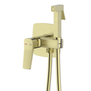 Смеситель для биде KFA Armatura Malaga скрытого монтажа, латунь, золото брашированное