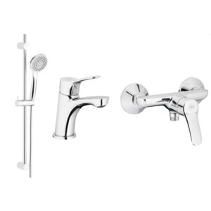 Набор смесителей KFA Armatura Morris 3в1, латунь, хром