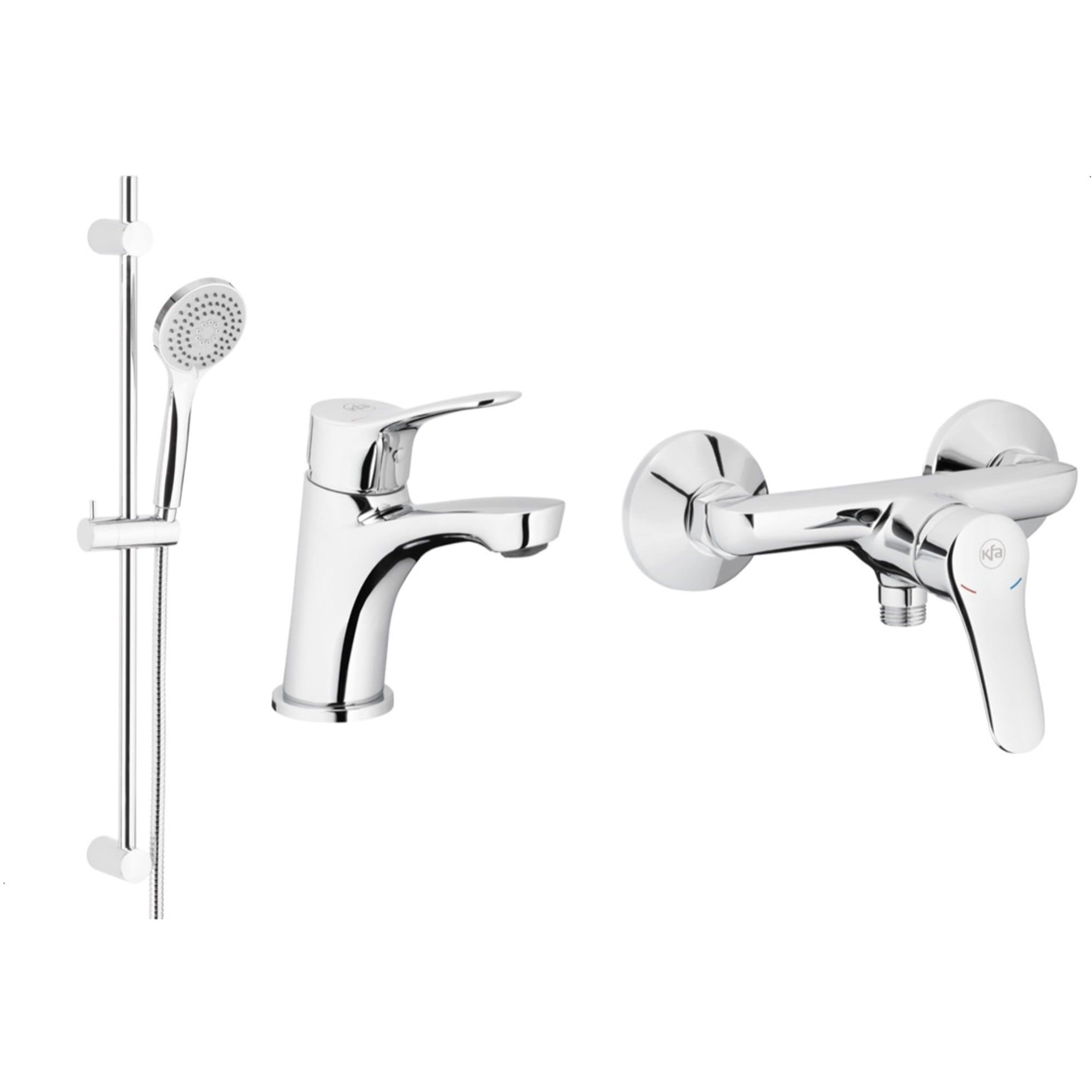 TP-5241-002-00 Набор смесителей KFA Armatura Morris 3в1, латунь, хром