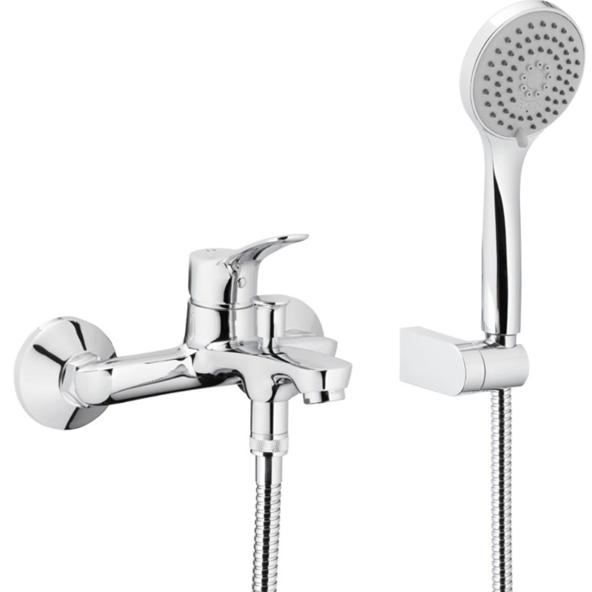 TP-5244-510-00 Смеситель для ванны KFA Armatura Morris настенный, хром + ручная лейка