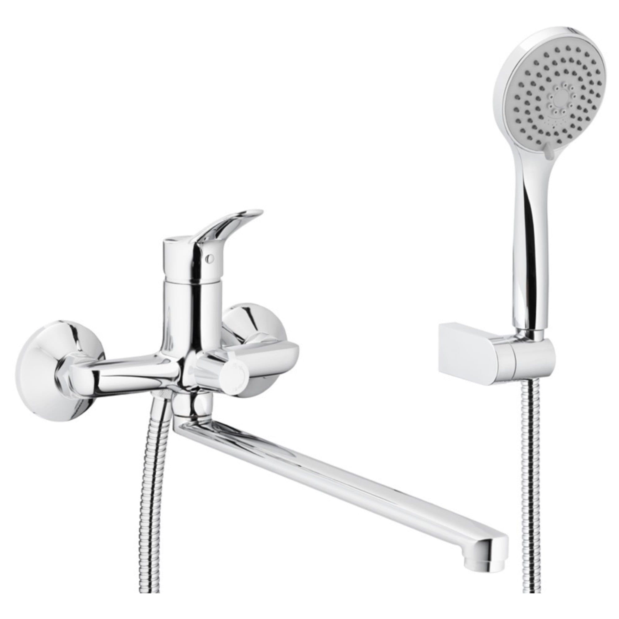 TP-5248-715-00 Смеситель для ванны KFA Armatura Morris настенный, хром + ручная лейка