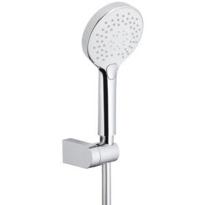 Лейка для душа KFA Armatura Angelit пластиковая, хром/белый