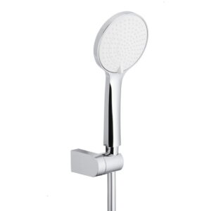 Лейка для душа KFA Armatura Angelit пластиковая, хром/белый