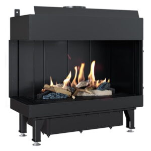 Газовый камин Kratki LEO 45/68 L LPG 4,8 кВт сталь