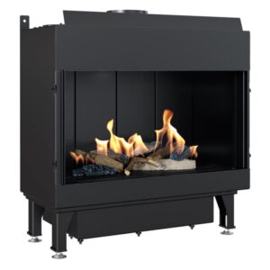 Газовый камин Kratki LEO 45/68 NG 7,3 кВт сталь