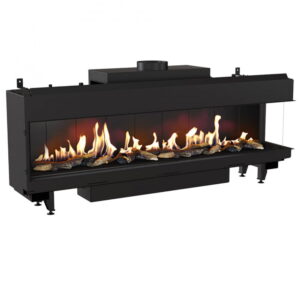 Газовый камин Kratki LEO 200 P LPG 17 кВт сталь