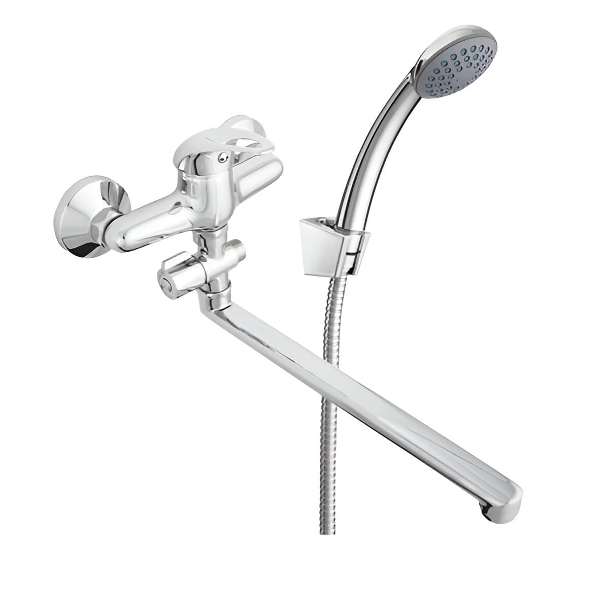 TAR-000062144_0 Смеситель для ванны Rubineta Y 12 C Mars настенный, хром + ручная лейка