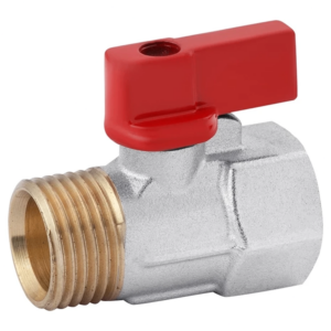 Шаровой кран мини KARRO 1/2" ВН прямой, латунь (KR0001)