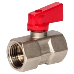 Шаровой кран мини KARRO 1/2" ВВ прямой, латунь (KR0002)