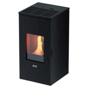 Камин на пеллетах ORTE FUTURA 7 кВт 180м2, черный