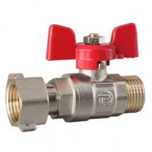 Шаровой кран с накидной гайкой REIGER 1/2 ВН прямой, латунь (6554285)