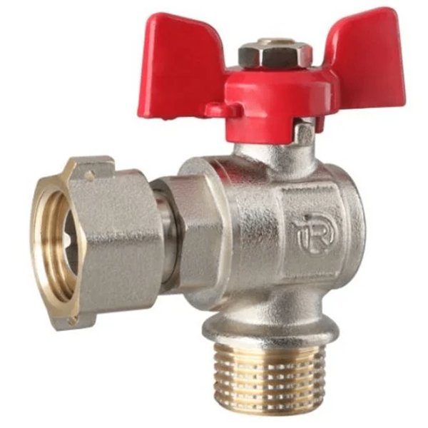 AKD56014_1 Шаровой кран с накидной гайкой REIGER 1/2 ВН угловой, латунь (6552855)