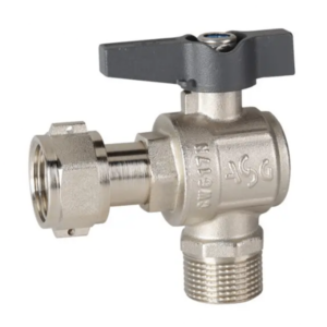 Шаровой кран ASG+ 1/2 ВН угловой, латунь (6553030)